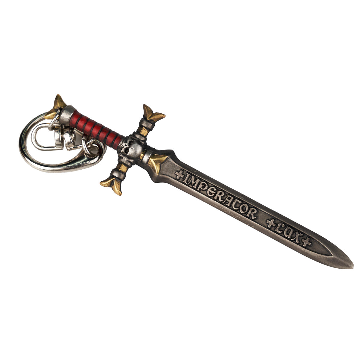 Starforged Warhammer 40000 Black Templars Emperor's Champion Men's keychain Black Sword